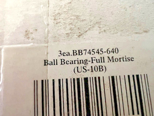 3 EACH DON JO BB74545-640 4 1/2″ X 4 1/2 US10B AMS