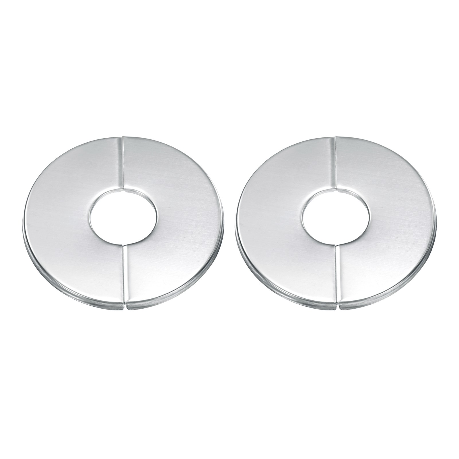 2 Pcs 0.87″ Steel Wall Split Flange Self Adhesive Hole Cover for Floor Ceiling