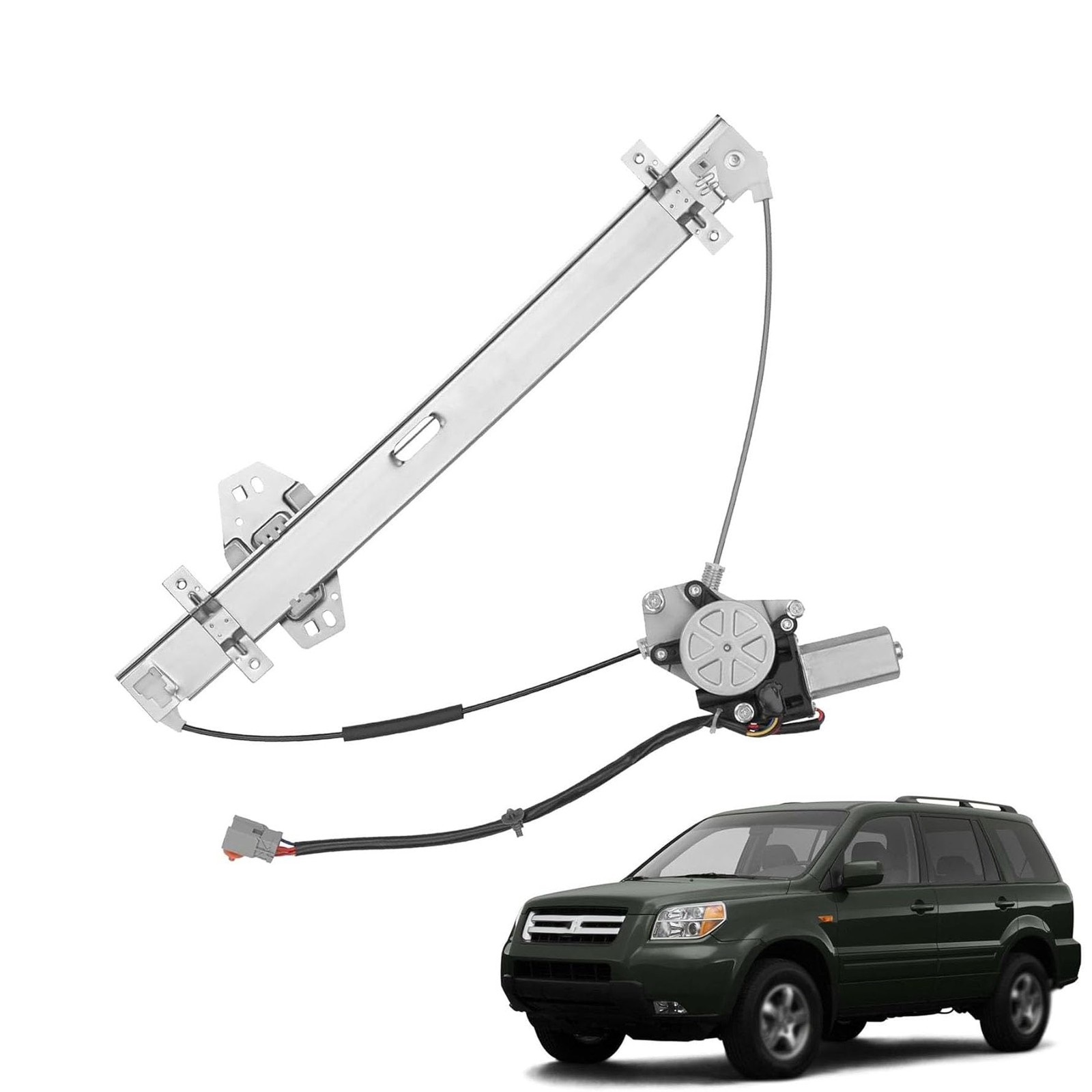 Front Driver Side Power Window Regulator with Motor for Pilot 2003-2008