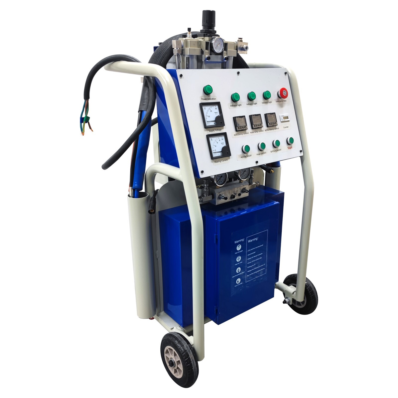 Pneumatic Polyurea Sprayer 1:1 Polyurethane Foam Spray Insulation Machine