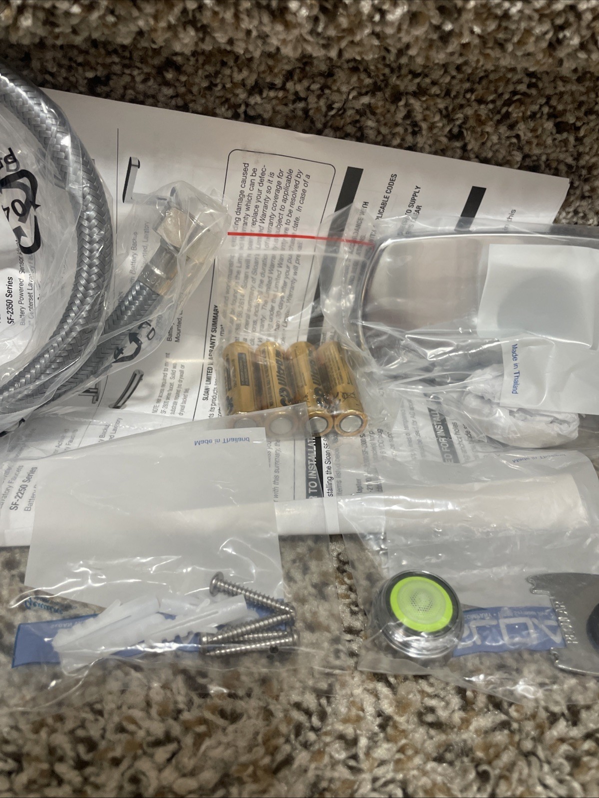 Sloan SF2100-4 Sensor Activated Electronic Faucet