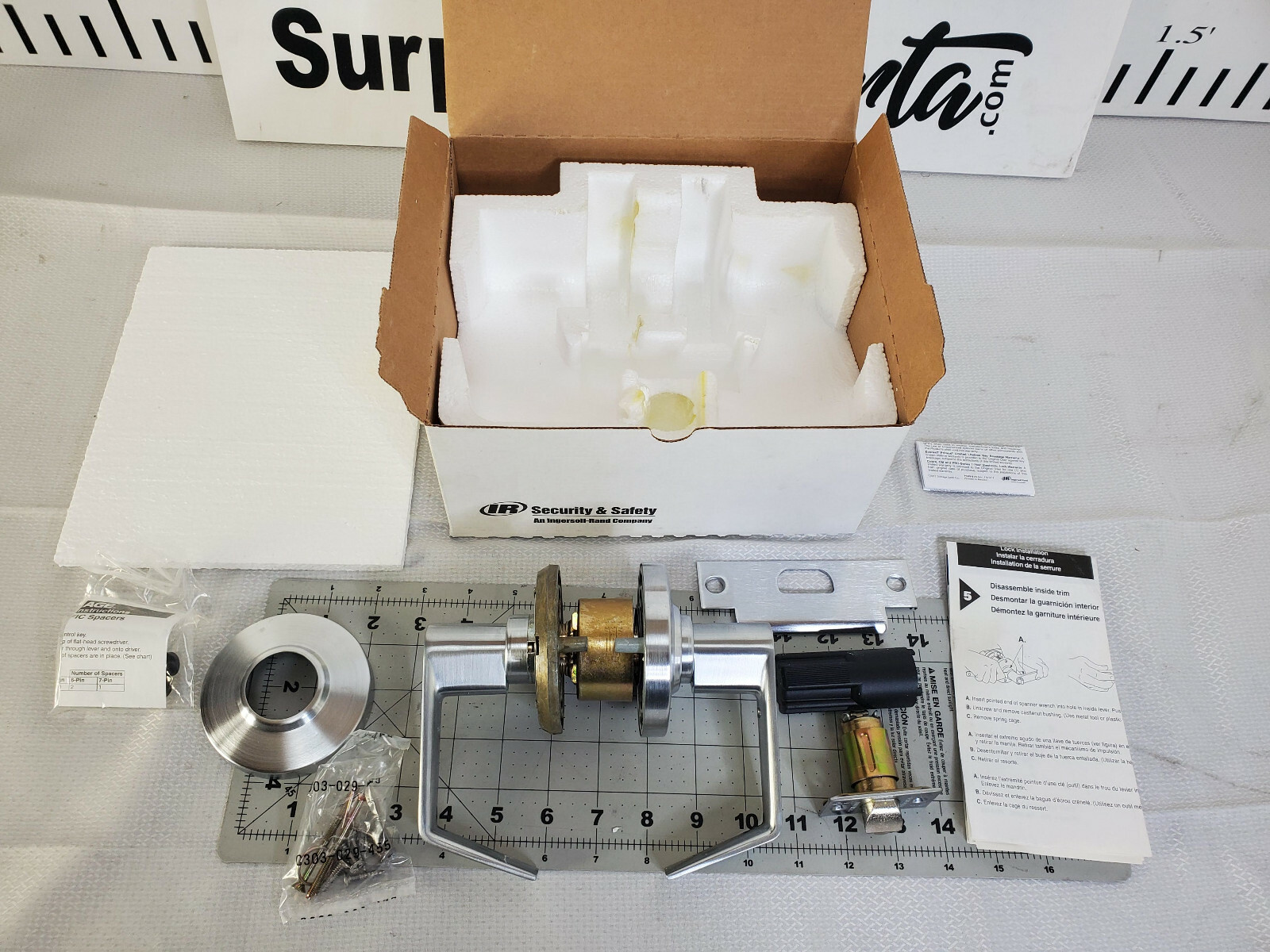 Schlage AL50BD-SAT-626 AL Series Saturn Style Entrance Office Lockset