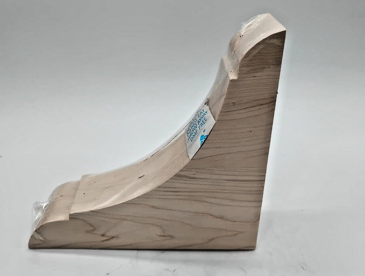 Ekena Millwork Olympic 1.75″W x 6″D x 6″H Maple Small Wood Bracket Countertop Co