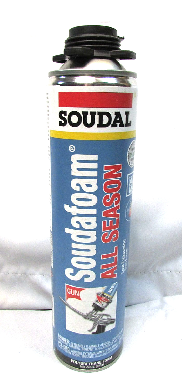 Soudal Soudafoam All Season Window & Door Pro Gun Foam 24oz Low Expansion