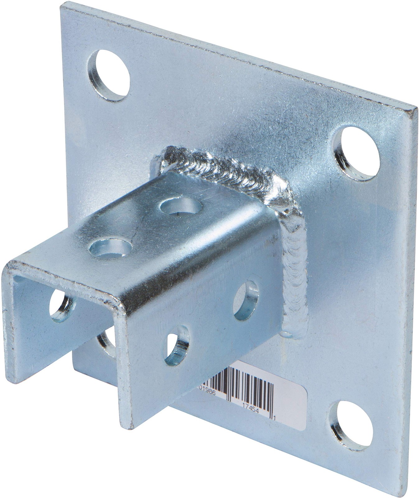 Morris Products 17454 Post Base Channel 4 Hole Square – For 1-5/8” S