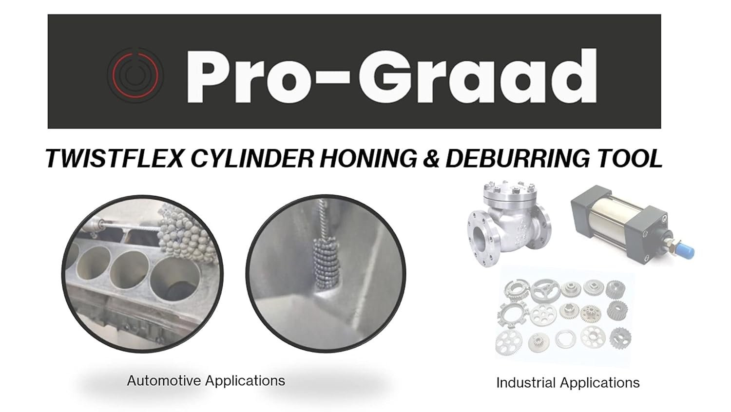 Pro-Graad TwistFlex 3-1/2” 240SC Cylinder Hone | 3.5” (89mm) Standard Duty Flex