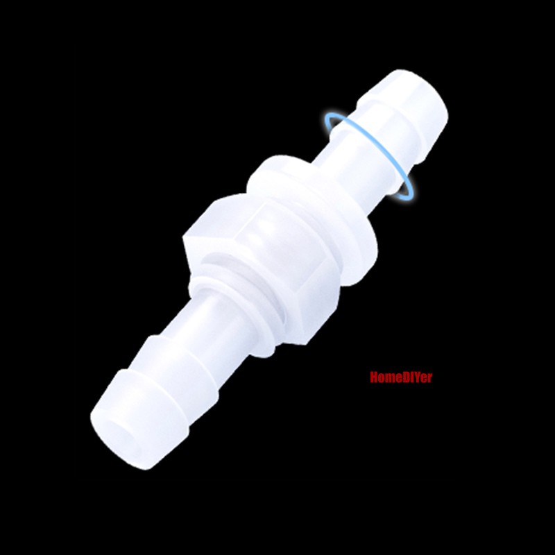 Straight Thread Reducer Joiner Tube Plastic Barbed Connector Pipe Hose Air Water