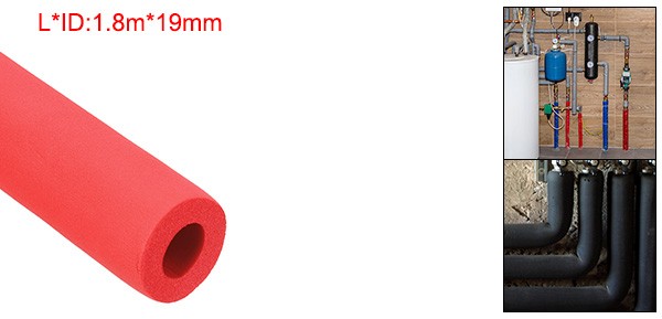 70.9″Length 0.75″ ID Pipe Insulation 7mm Thickness Red