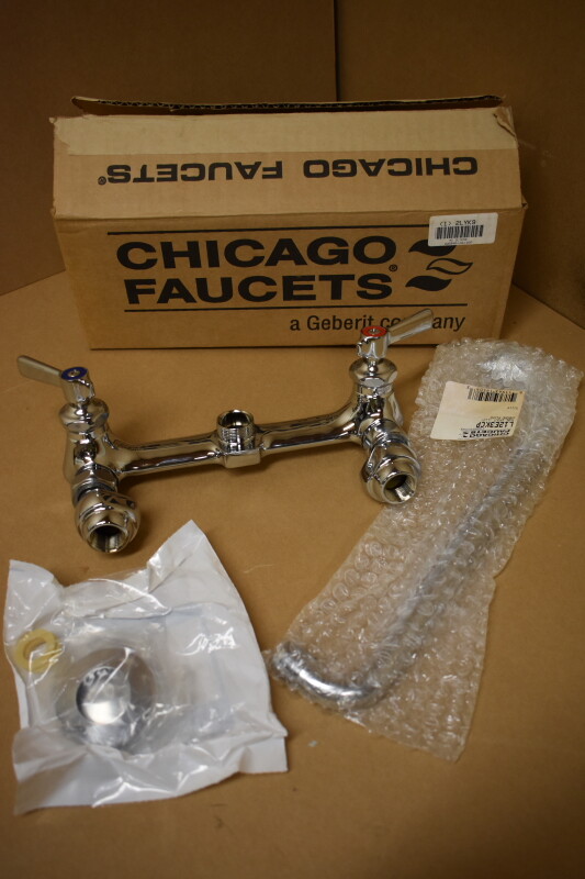 Chicago faucet Manual, 7-1/4″ to 8-3/4″ Mount, 2 Hole Kitchen Faucet