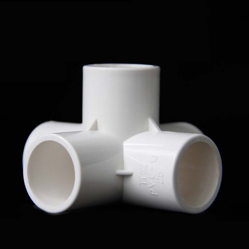 20/25-50mm PVC Three-Dimensional Water Pipe Right-Angle Rack Fittings 4/5/6 Way