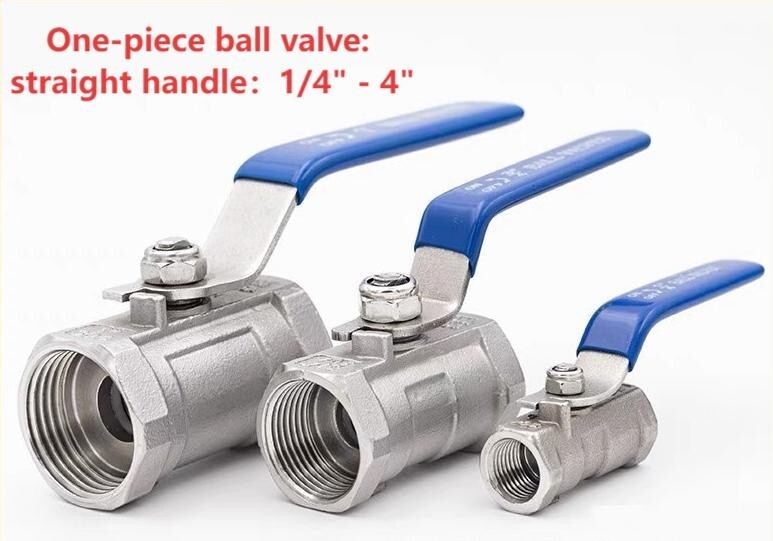 One-piece ball valve （ female NPT ) 304SS ( straight and dished handle )