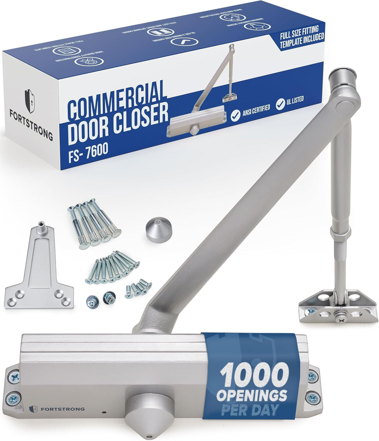 Heavy Duty Commercial Door Closer – Auto Hydraulic Spring Hinge FS-7600