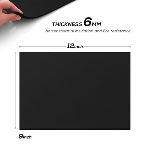 9x12in Heat Shield Blanket Thermal Barrier Insulation Carbon Felt 1800F