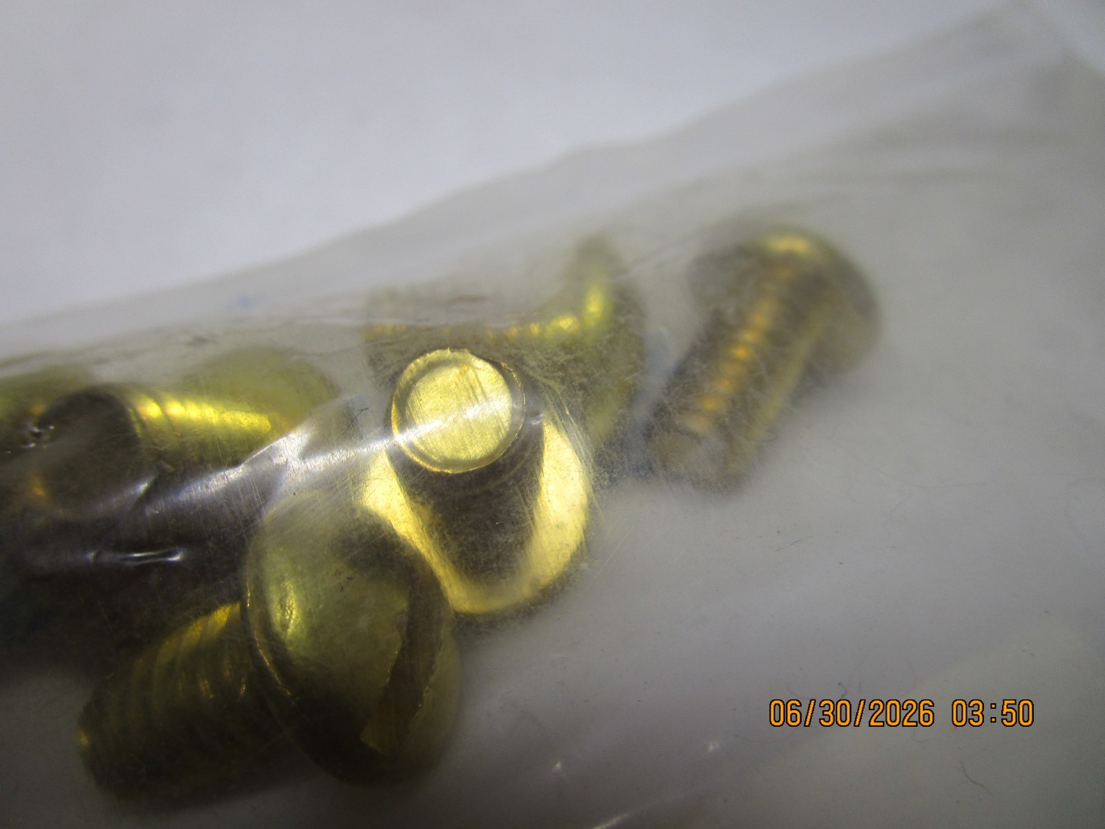 5/16″-18 x 1/2″ Slotted Drive Round Head Brass Machine Screw QTY 10