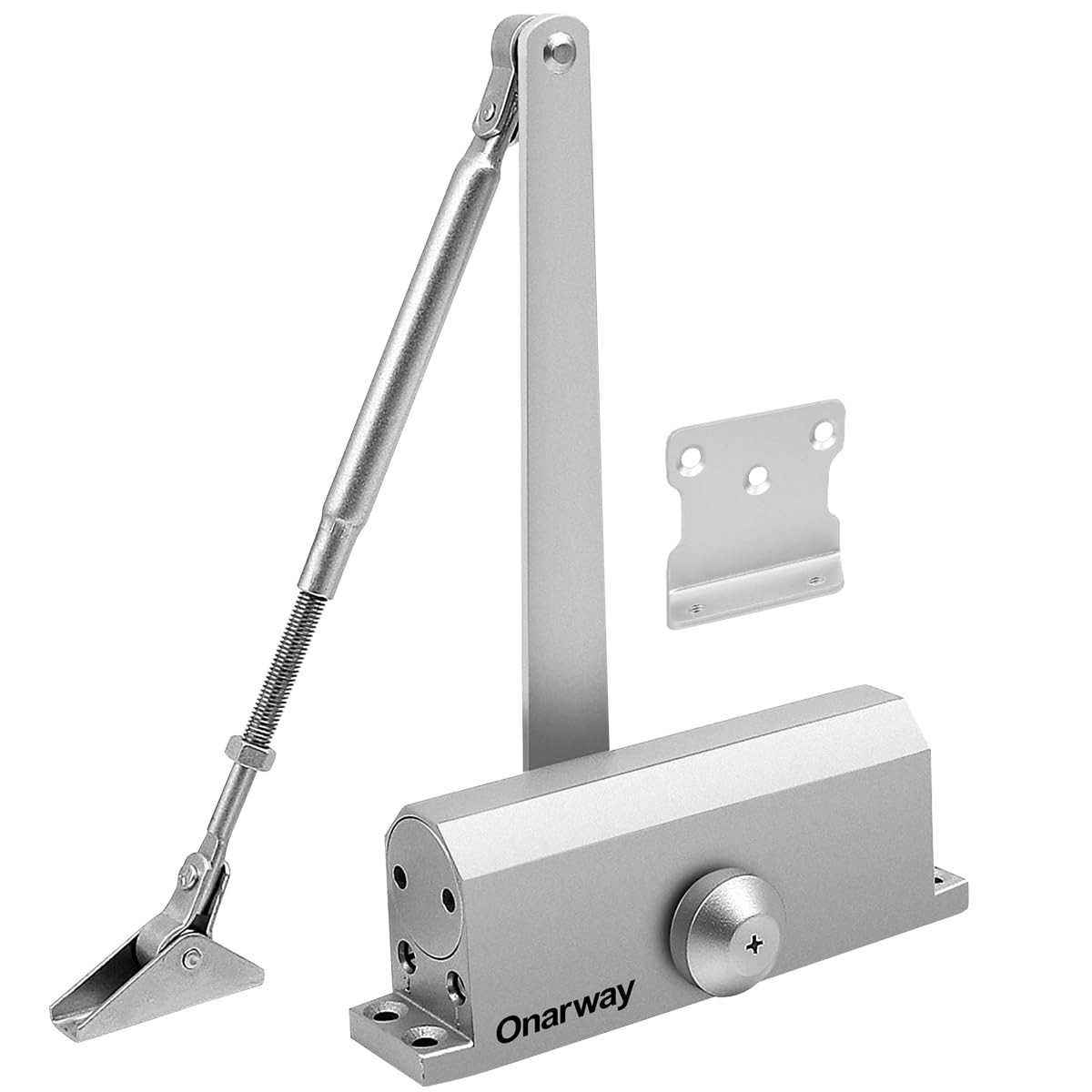 Automatic Door Closer Size-3: Hydraulic Slam-Free Soft Close, Adjustable Clos…