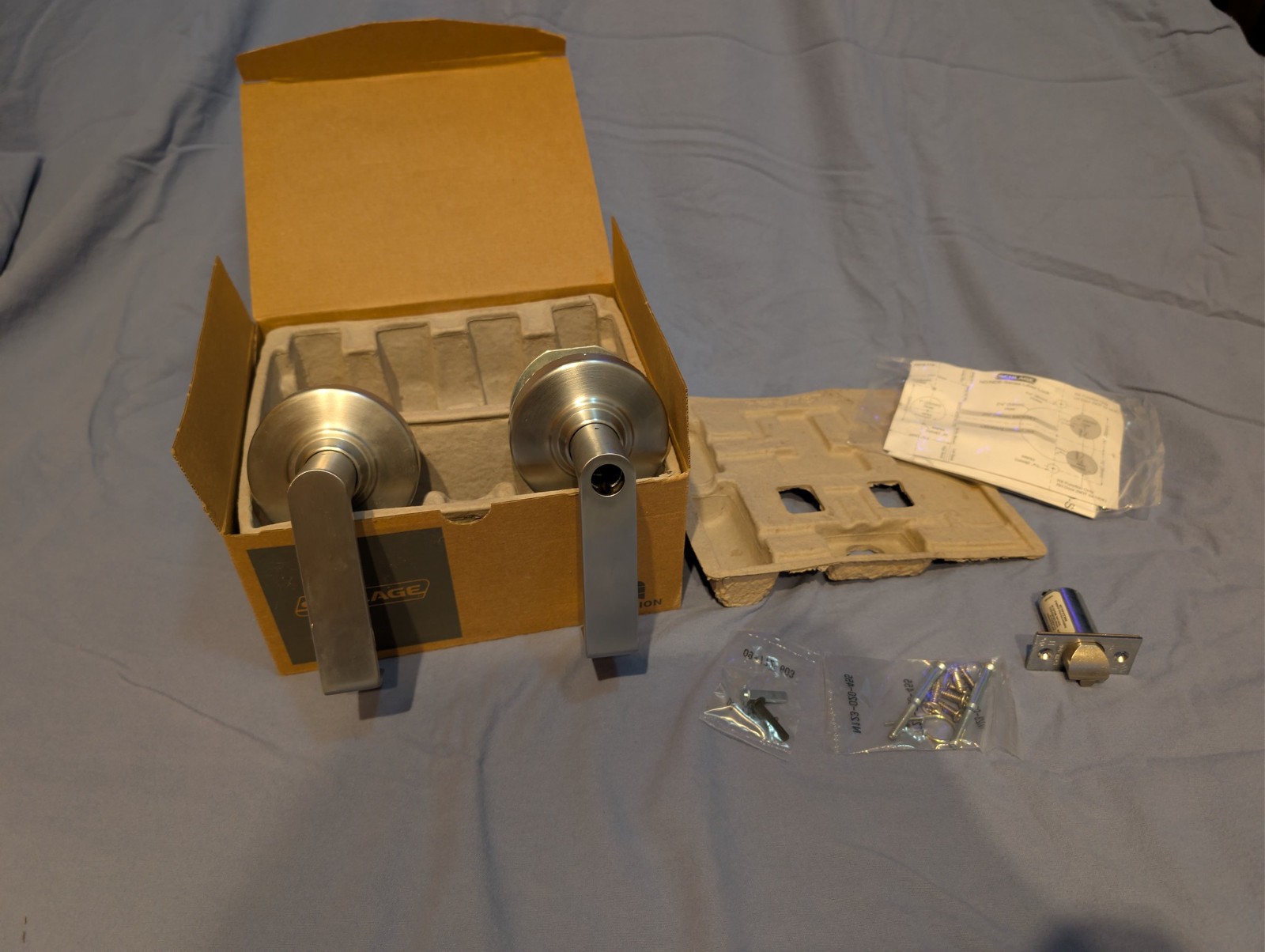 SCHLAGE ND80-LD-RHO-626 Storeroom Lock 2-1/8″ Satin Chrome Grade 1 ADA