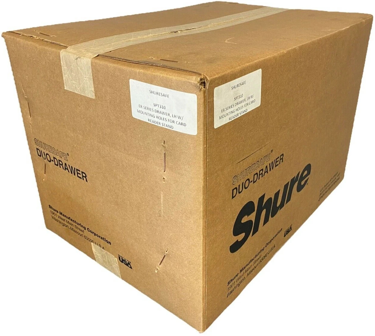 Shuresafe Duo-Drawer SPT310 ER Series Drawer LH Mounting Holes for Card Reader