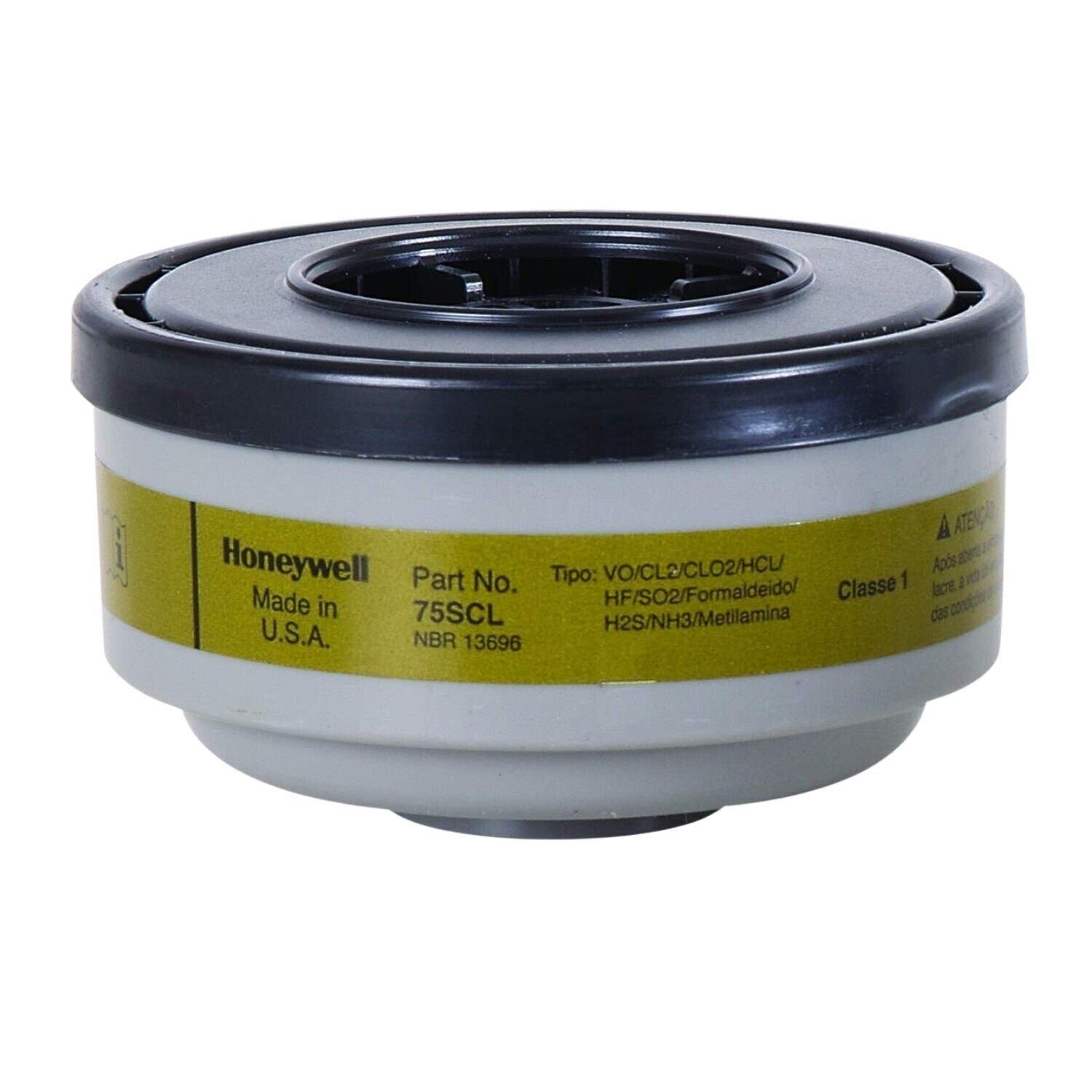 HONEYWELL 75SCL, Gas and Vapor Cartridge/Filter, Hydrogen Sulfide…