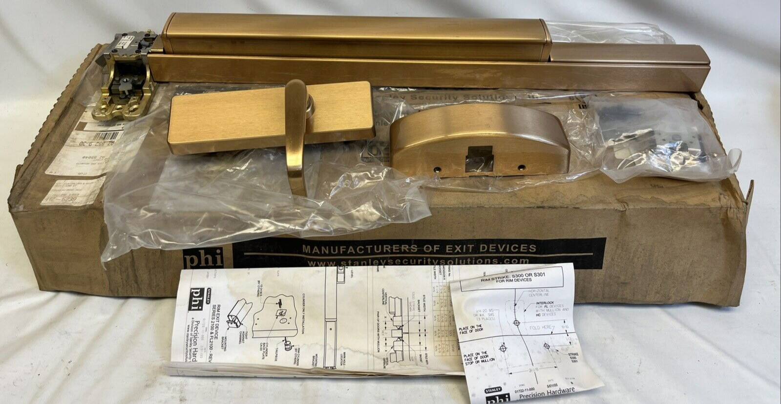 Precision FL2100, 21 612 S459 RHRB Right Handed Satin Bronze Emergency Fire Exit