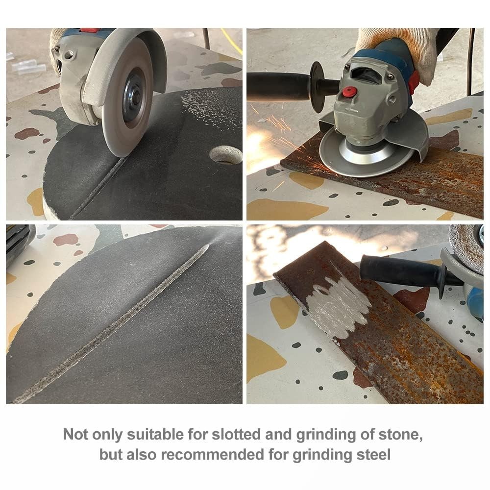 5″ Diamond Convex Grinding Wheel Vacuum Brazed Cup Disc for Stone Metal ceramic