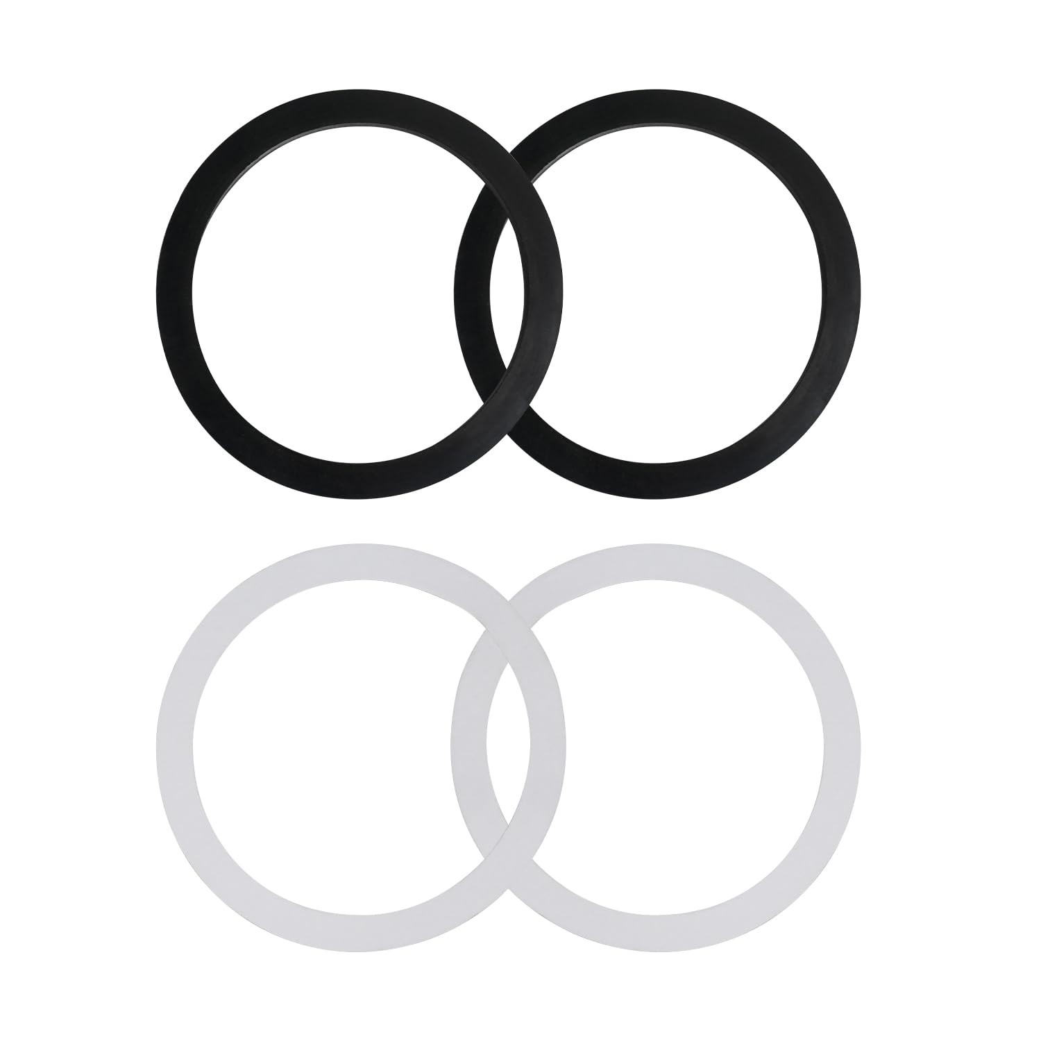 Phivan 4 Pack Kitchen Sink Gasket, 3-1/2 Inch Drain Gasket Seal Black