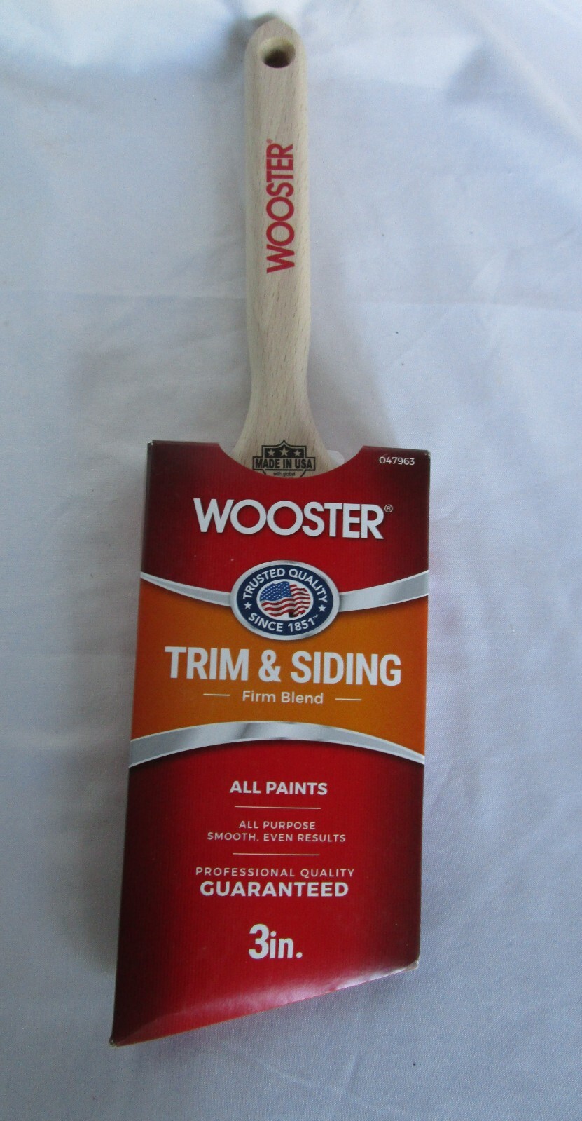Wooster Trim & Siding Firm Blend Pant Brushs 3 In. Made In USA
