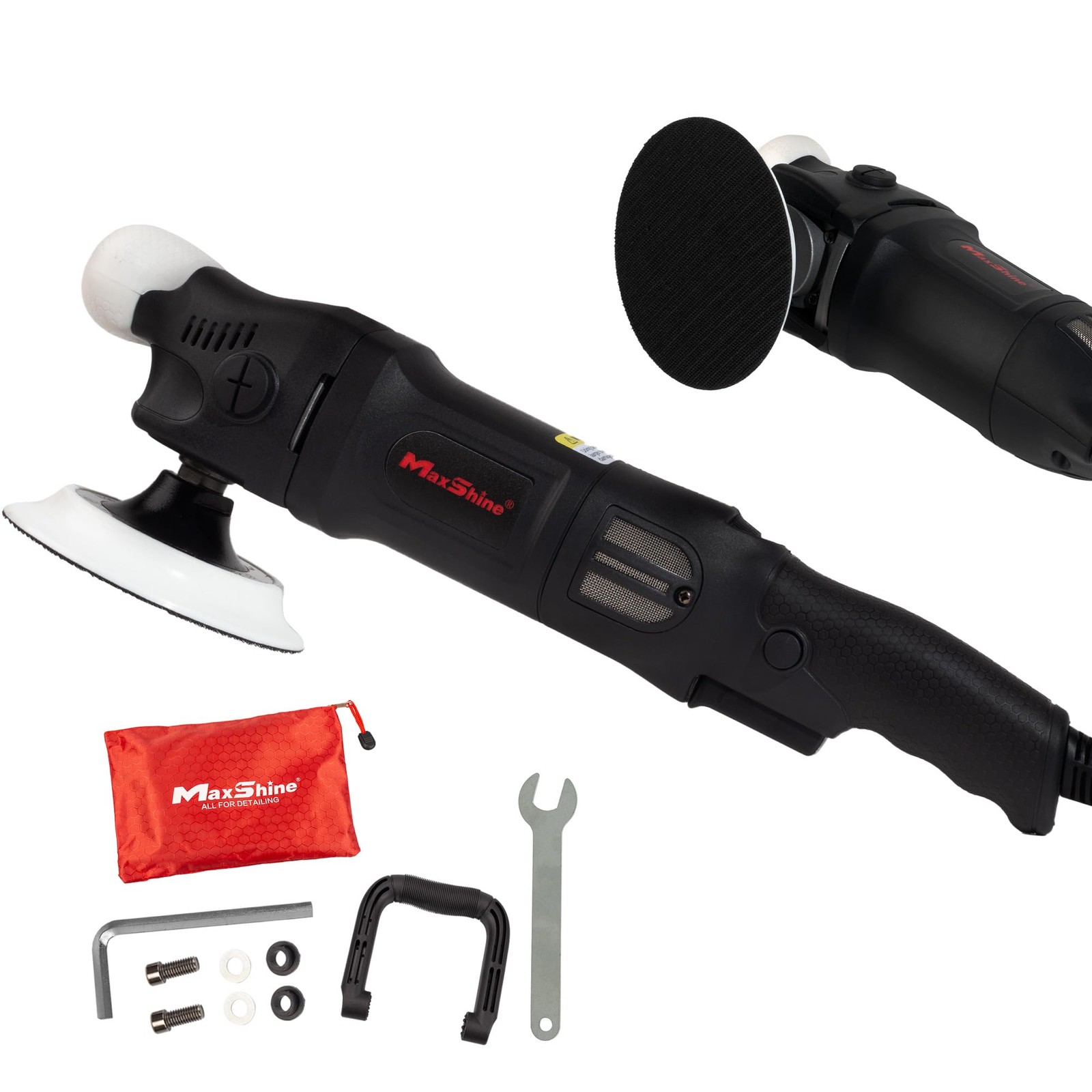 M1000 Rotary Polisher – 1000W Car Buffer with 5” Backing Plate, 5/8” Thread &…