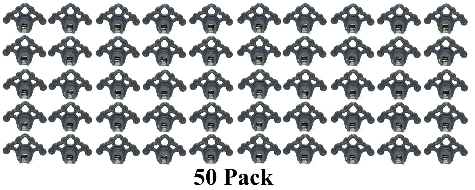 50 PLASTIC GREY Roof Ice Guard Snow Guard Stops for Standing Seam Metal Roofing