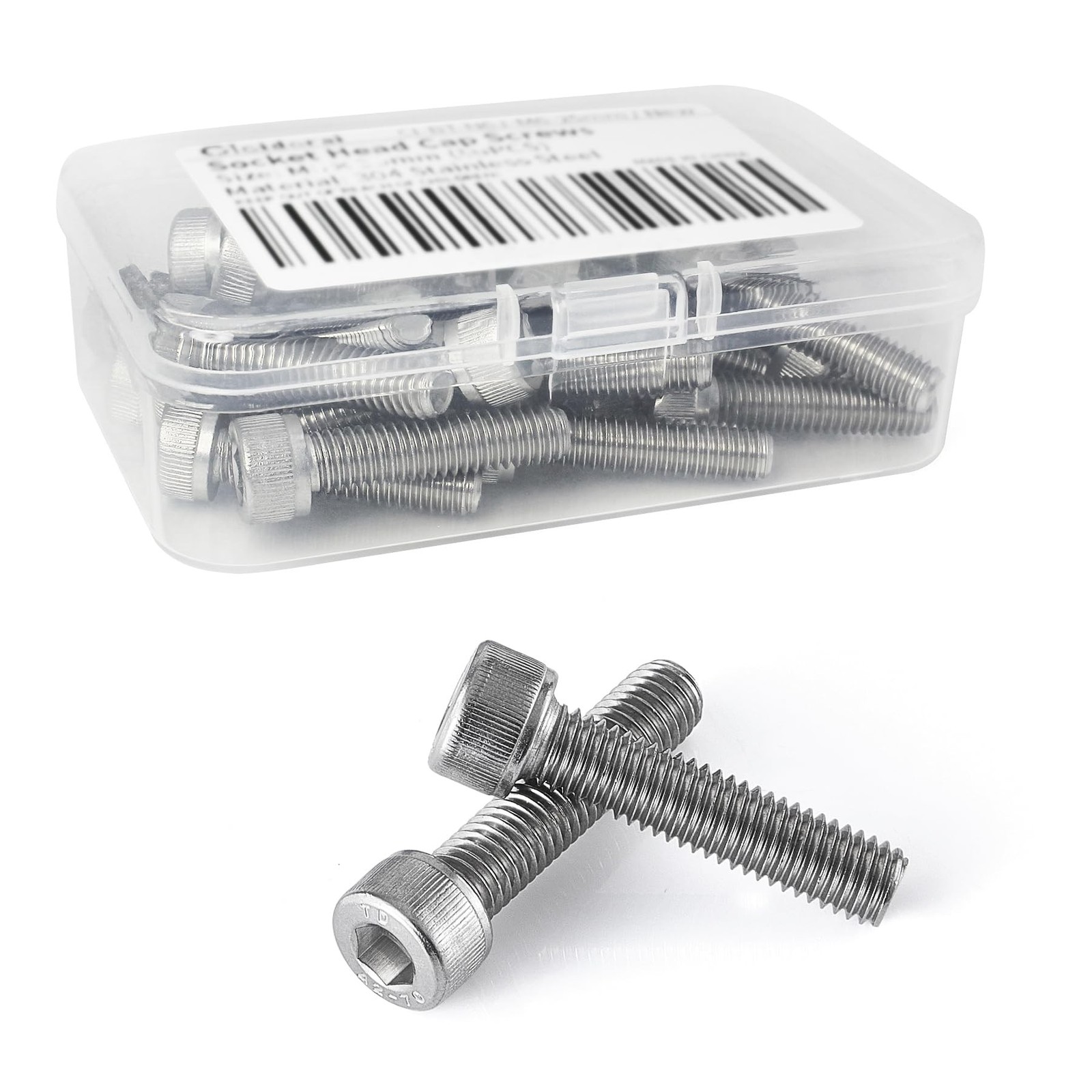 M5-0.8 x 12mm Socket Head Cap Screws Bolts, 304 Stainless Steel (A2-70), Alle…