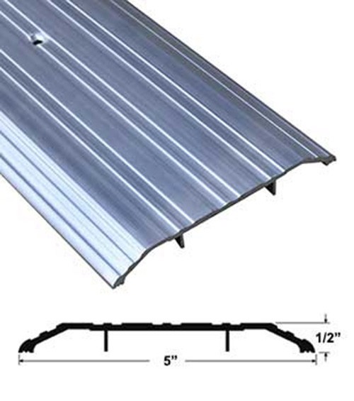 Pemko 171A72 5″ x 1/2″ Mill Finish Aluminum Saddle Threshold 72″ Long