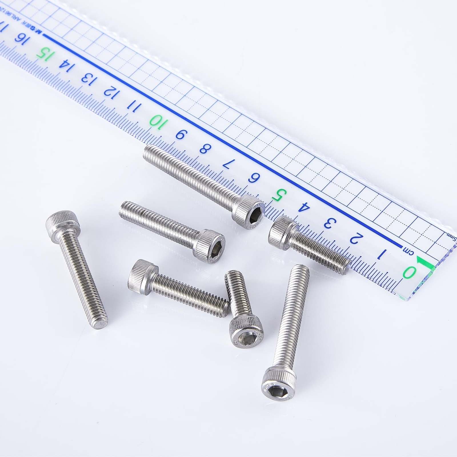 M6-1.0 x 60mm Socket Head Cap Screws Bolts, 304 Stainless Steel (A2-70), Alle…