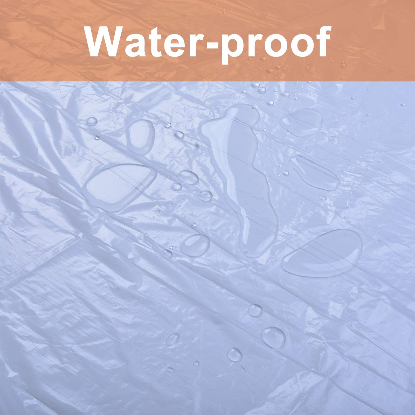 Oiyeefo 20 Pcs Plastic Sheeting Drop Cloths for Painting, 9x12ft, White