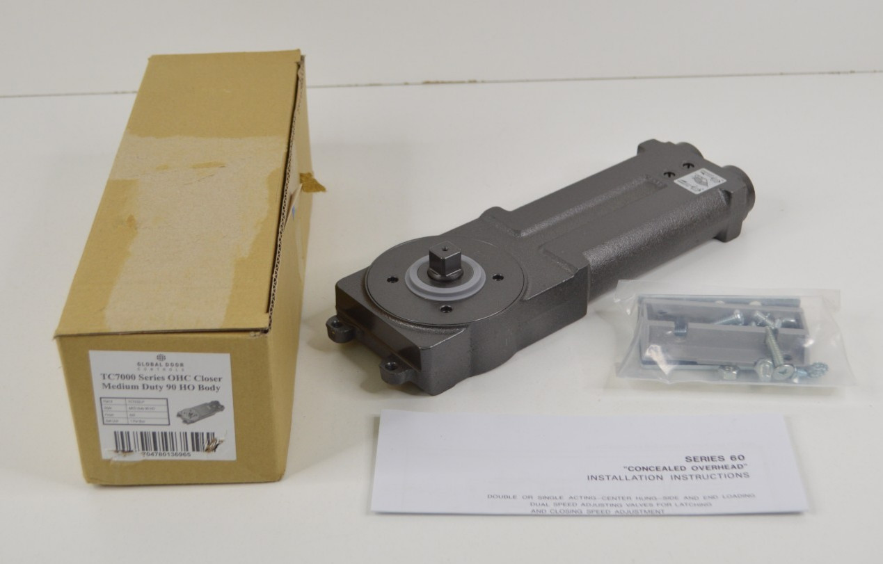 Global Door Controls TC7000 Overhead Concealed Door Closer Body Adjustable
