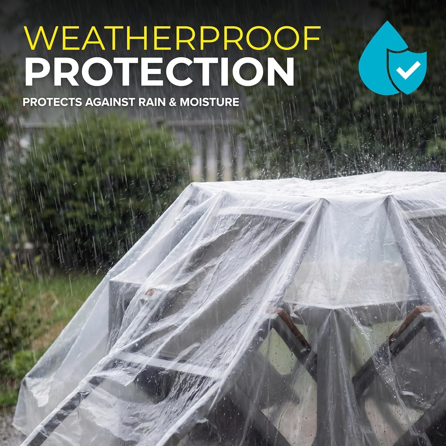 Heavy Duty 6 Mil UV Protection Plastic Sheeting 10′ x 25′ for Various Projects