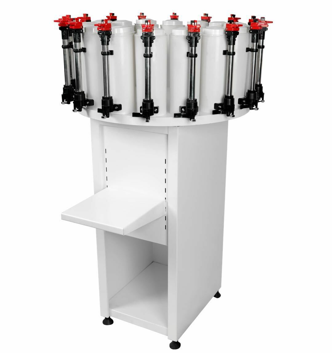 PreAsion® 14 Stations Paint Colorant Dispenser with 2.3L Drum Canister Base 110V