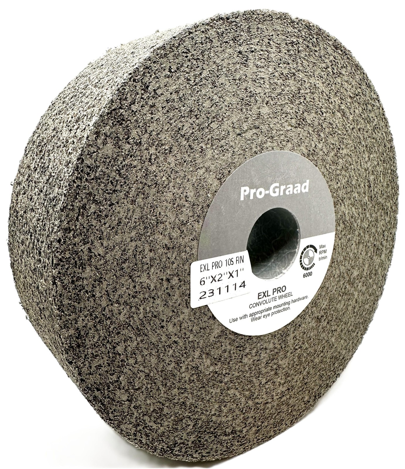 Pro-Graad EXL PRO Convolute Deburring Polishing Wheel – 6″ x 2″ x 1″ 10S Fine…