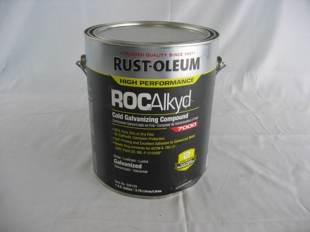 Rust-Oleum 206193 Cold Galvanizing Compound Metal Gray 1 Gallon
