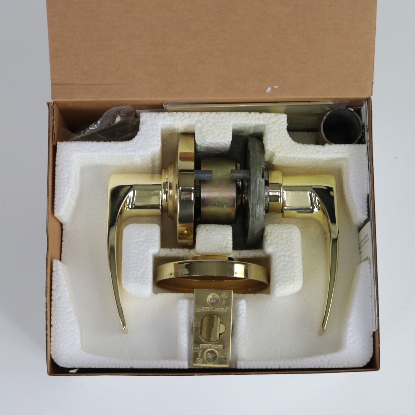 Schlage AL50LD JUP 605 Grade 2 Jupiter Office Entrance Lock Less Cylinder Brass