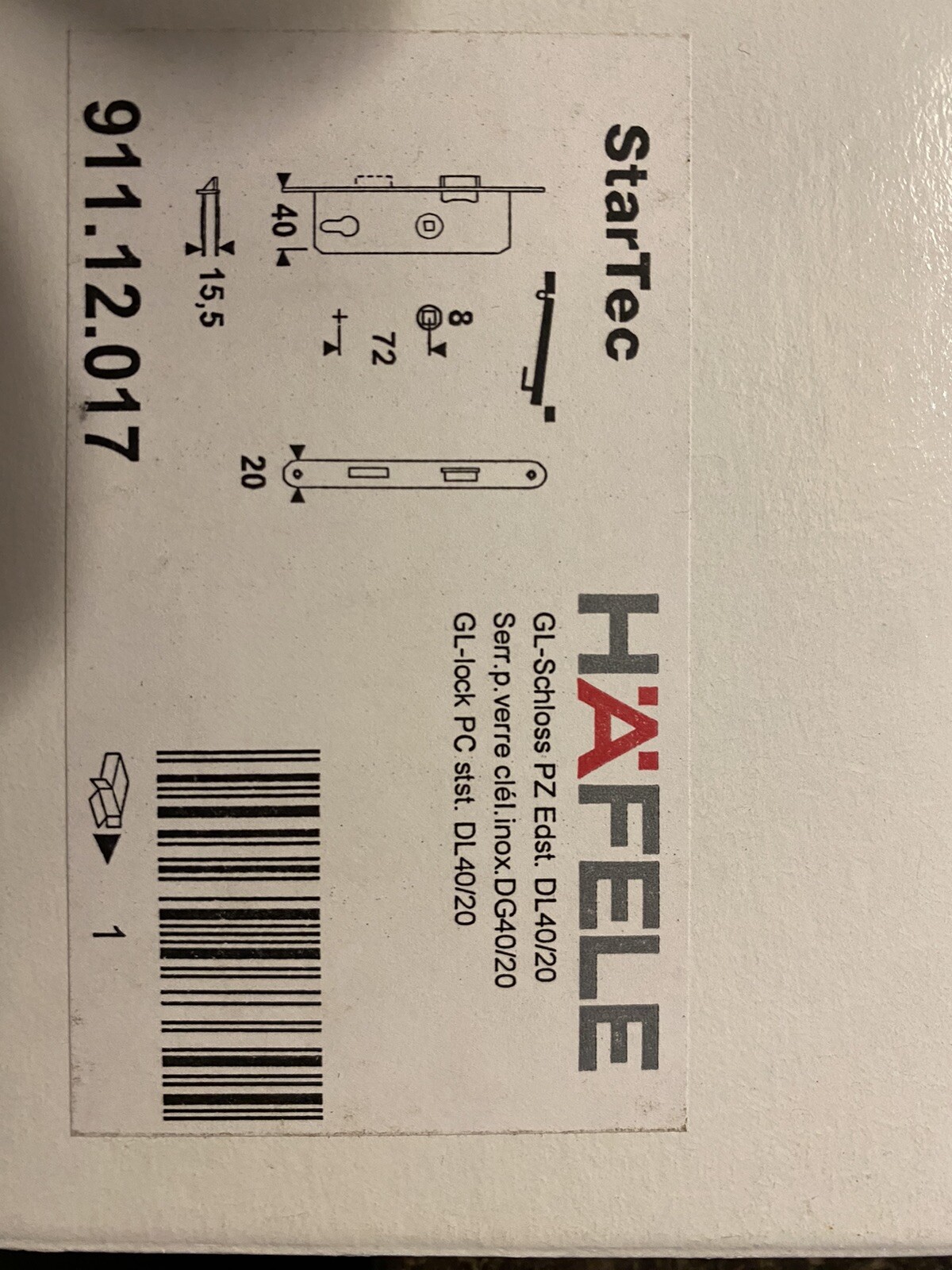 Hafele Mortise lockbody