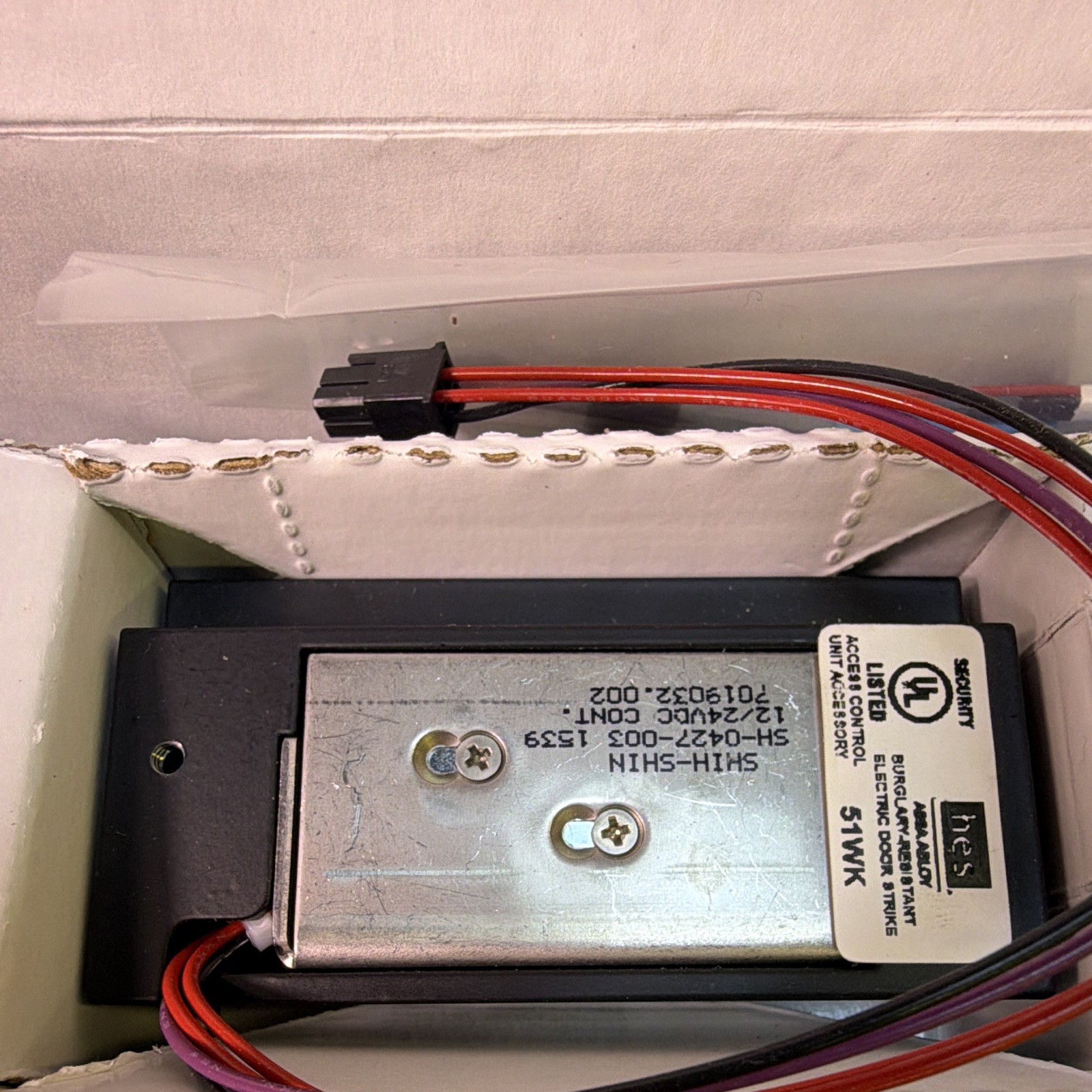 HES 5000 Series Electric Strike Body w/ Wiring Harness 5000-12/24D 10210A