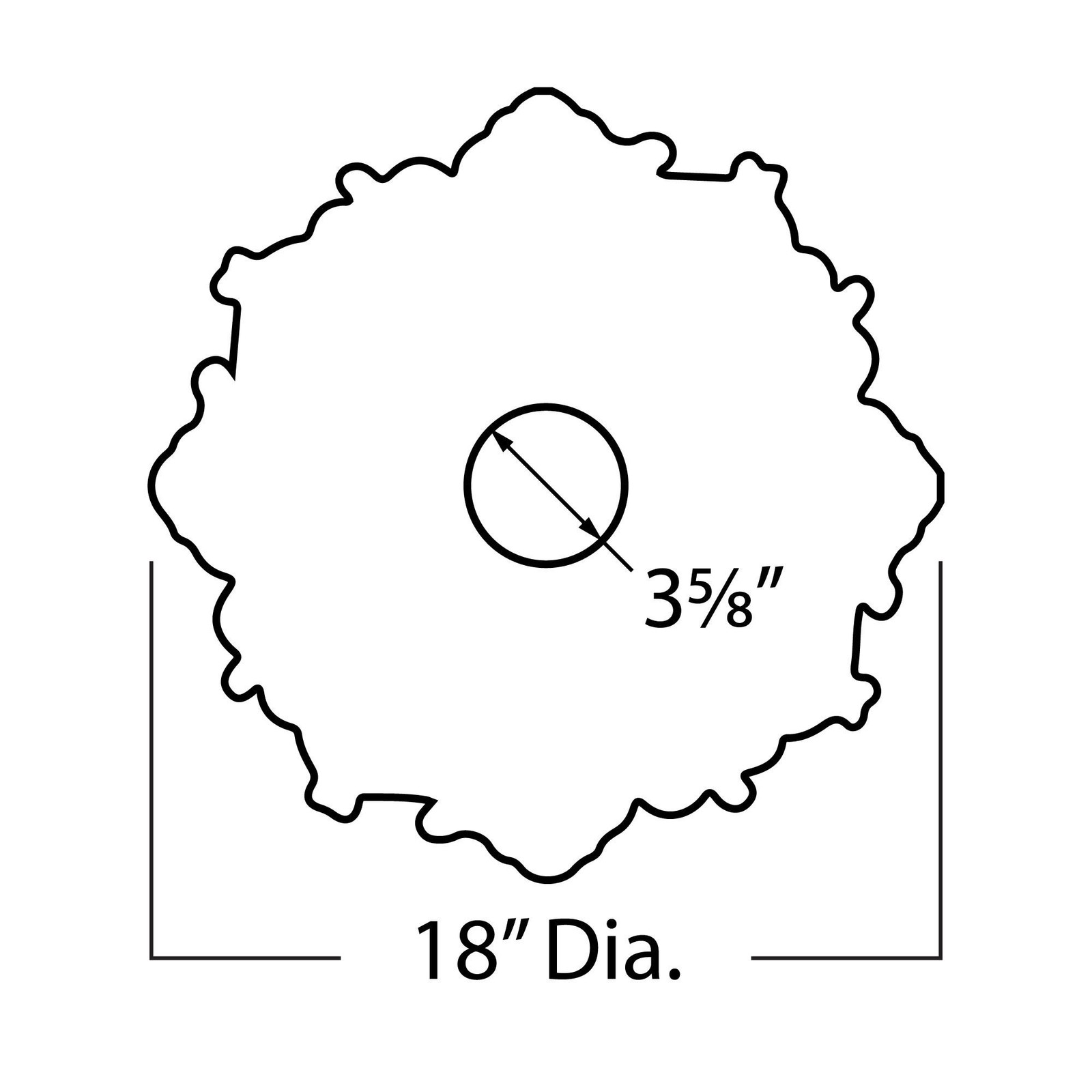 Outwater 18″ x 1-1/2″ Leaves Polyurethane Medallion (Single Pack)