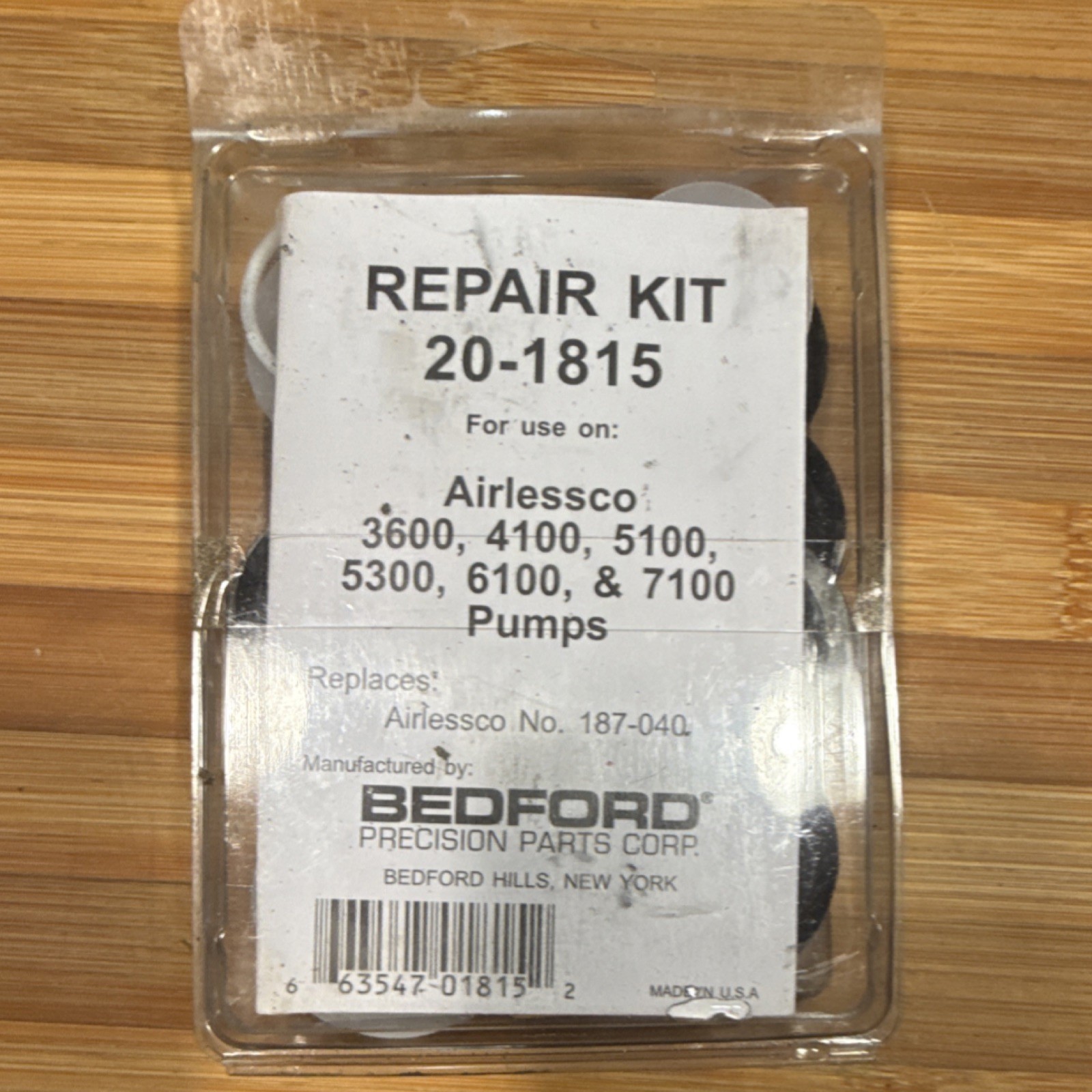 Bedford Repair Kit 20-1815 for Airlessco 3600 4100 5100 5300 6100 7100