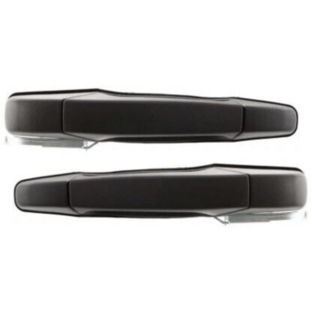 Door Handle Rear Pair Textured Black No Keyhole for GMC Chevy Cadillac 25890260