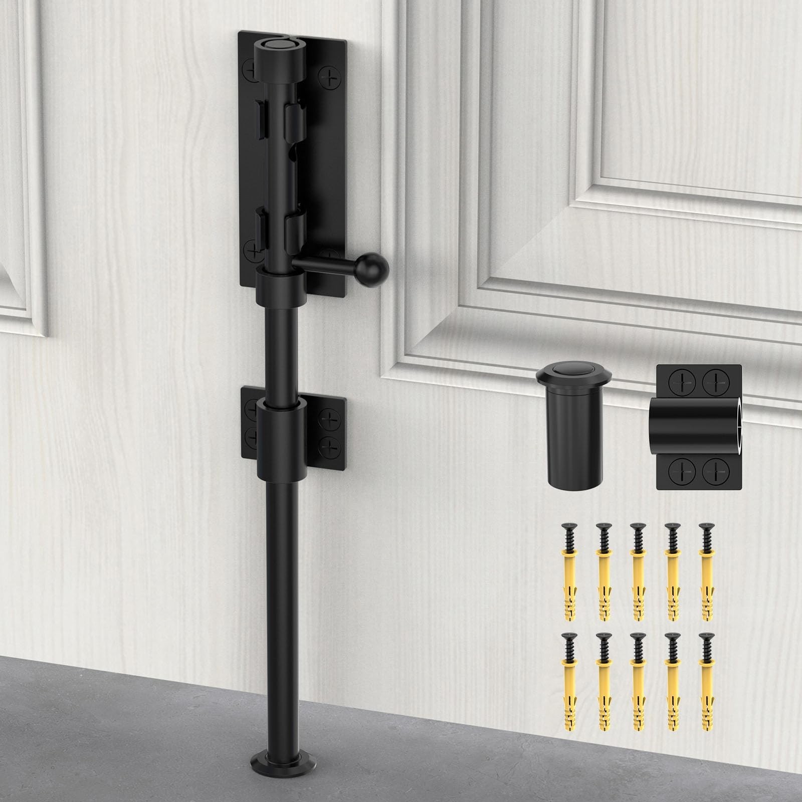 Barrel Bolt Latch, Sliding Bolt Gate Lock Door Latches Hardware, 12 Inch Heav…
