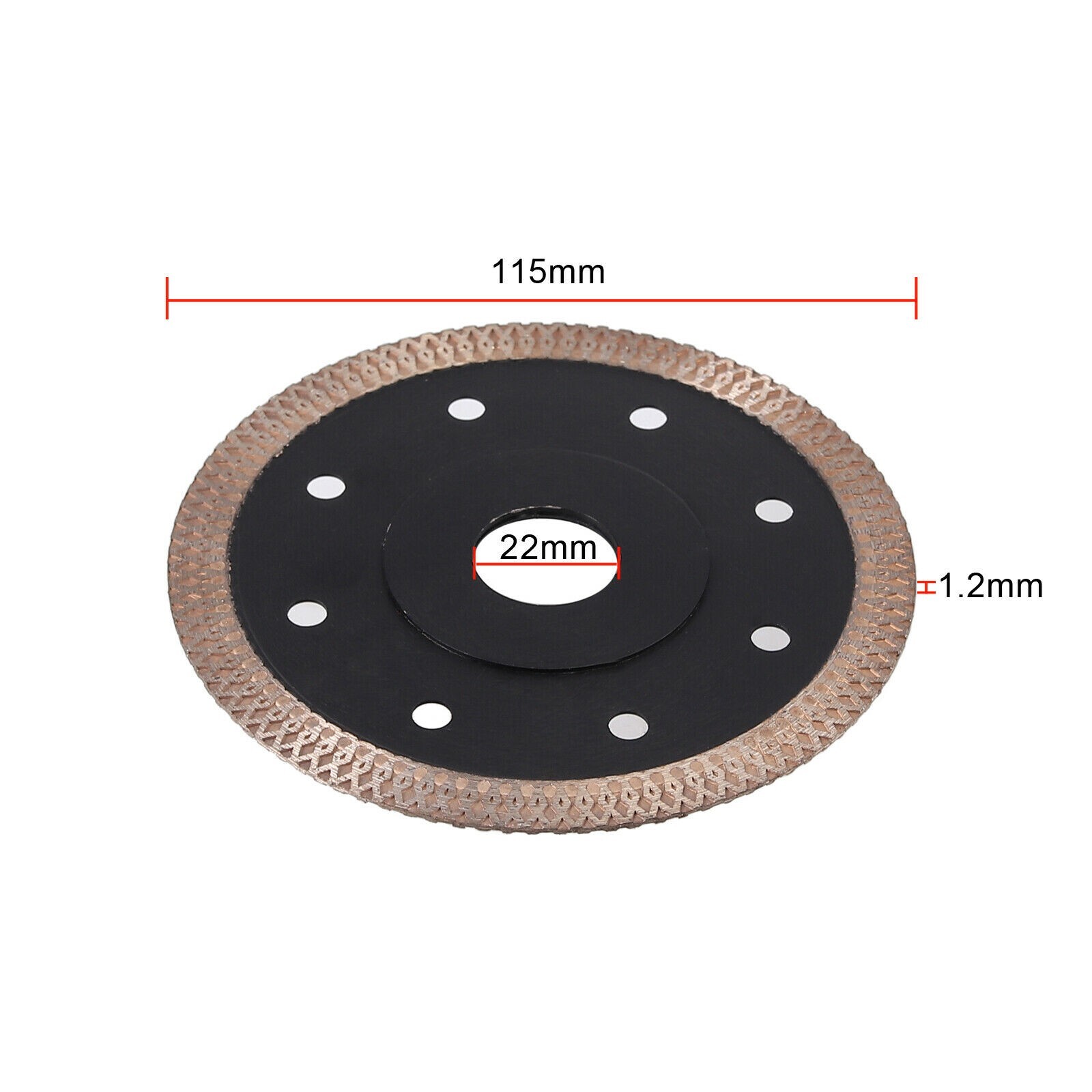 10″ Granite Marble Vacuum Brazed 3/8″ Profile rWheel 85 Polish Pad ceramic blade