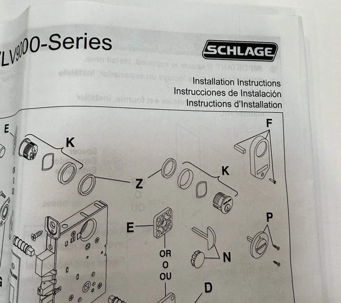 Schlage Heavy Duty Passage Mortise Lock L9010 03 626 RH SatinChrome Original Box