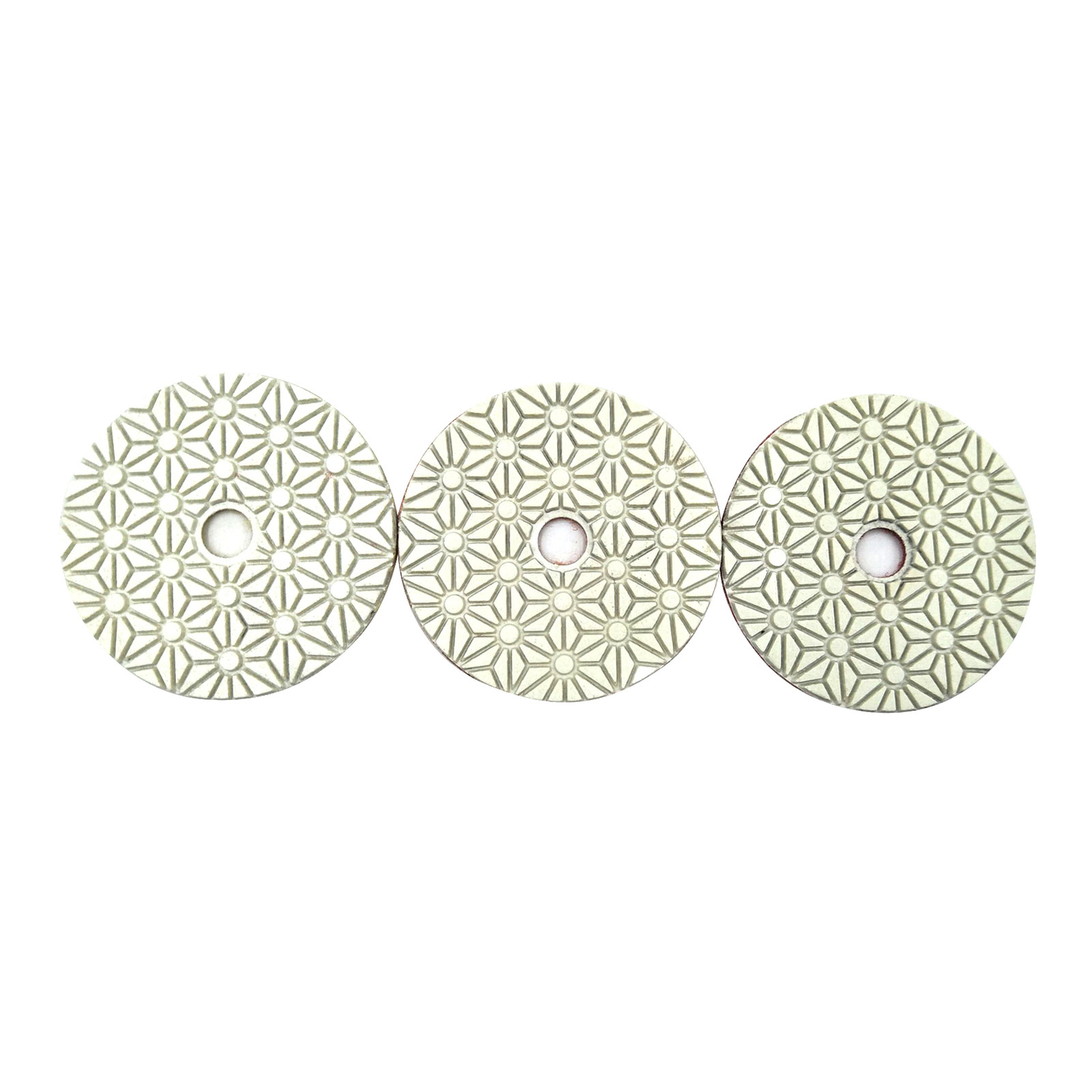 3pcs Dry Diamond Polishing Pads 4 Inch Set Kit Marble Concrete Granite L9C1