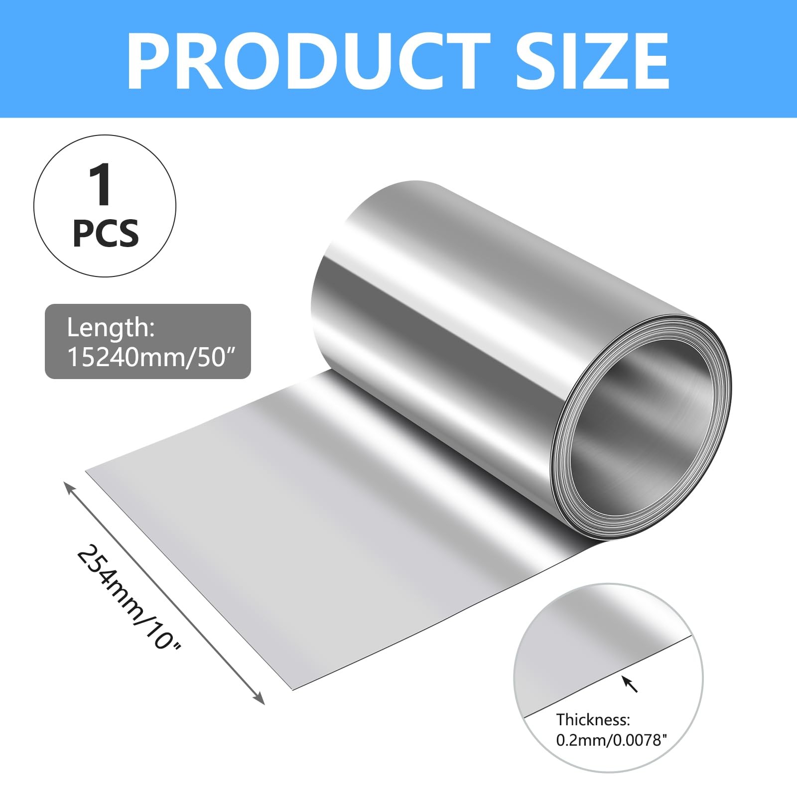 ElectraPick 10in x 50ft Aluminum Flashing Roll 32 Gauge Metal Roof Panels