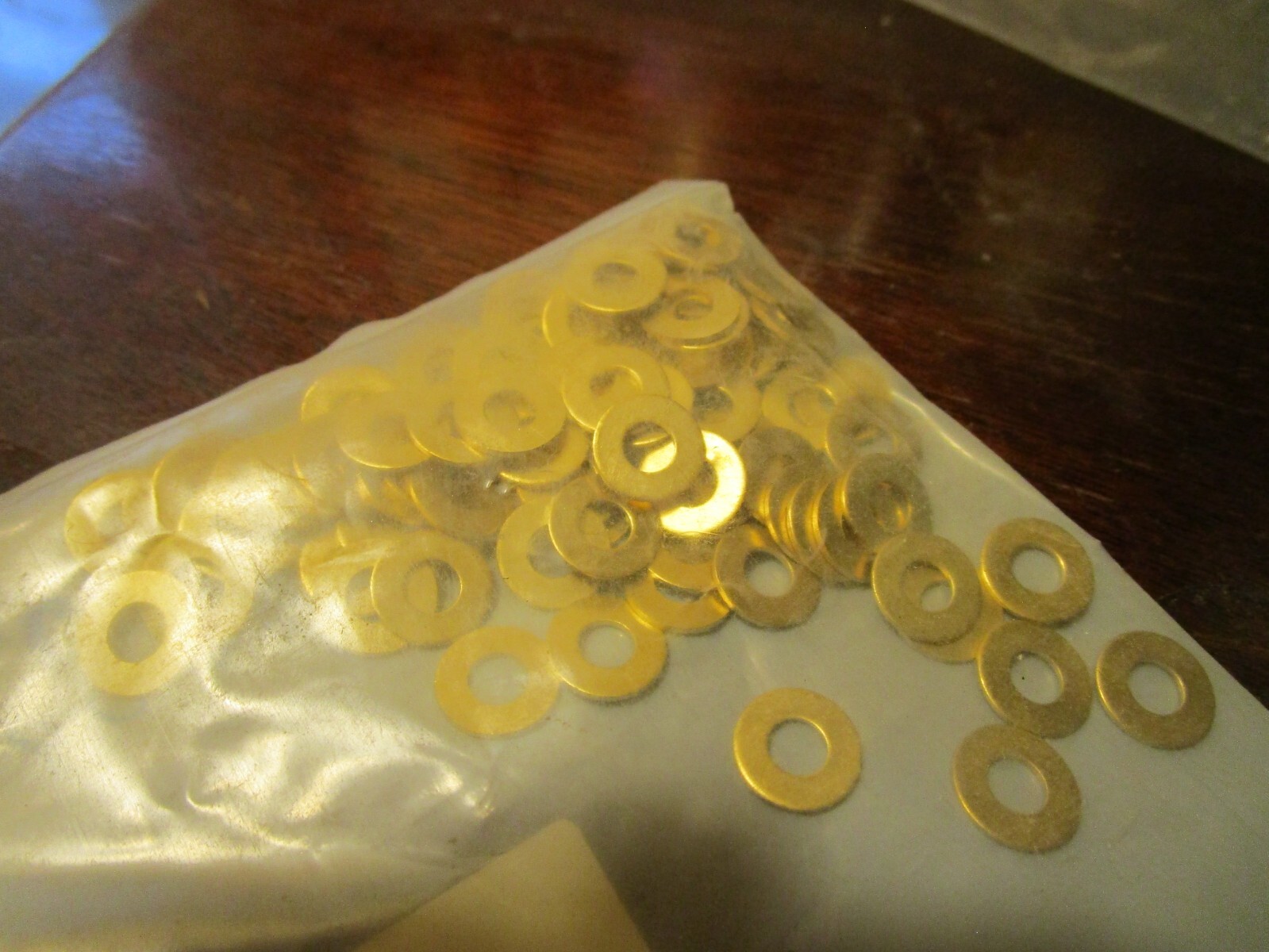 #8 Brass Small OD Flat Washer QTY 100