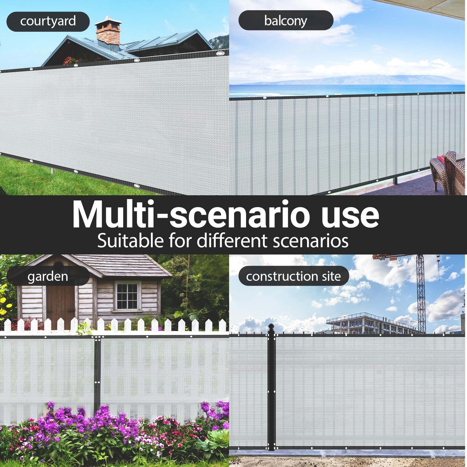 6FT X 50FT Privacy Fence Screen Heavy Duty 180 GSM Outdoor Privacy Screen Win…